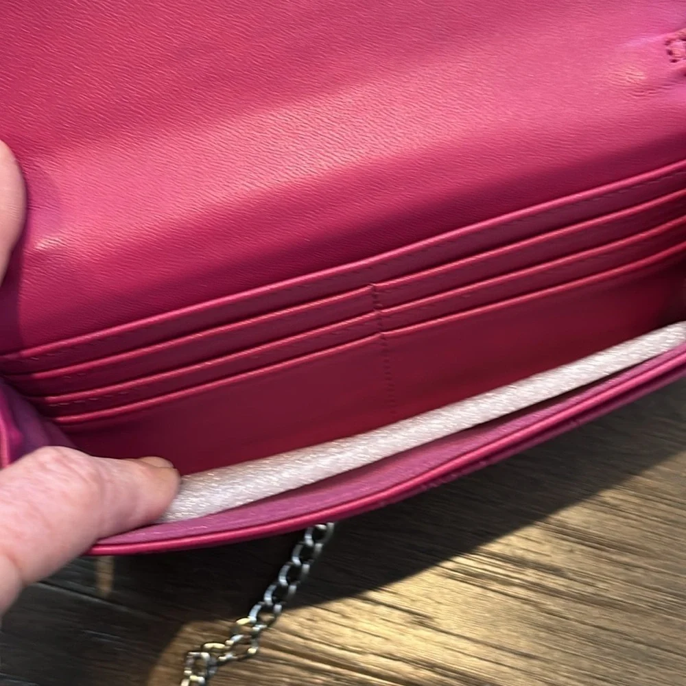 Steve Madden Crossbody/wristlet wallet,snap top,12 card/ID/bill/change removable
